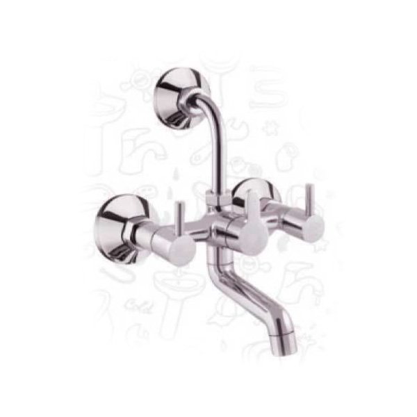 2-in-1 wall mixer with L-bend 4